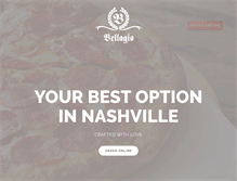 Tablet Screenshot of bellagiopizzasubs.com